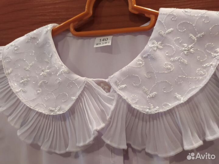 Школьная блузка на девочку рост 140