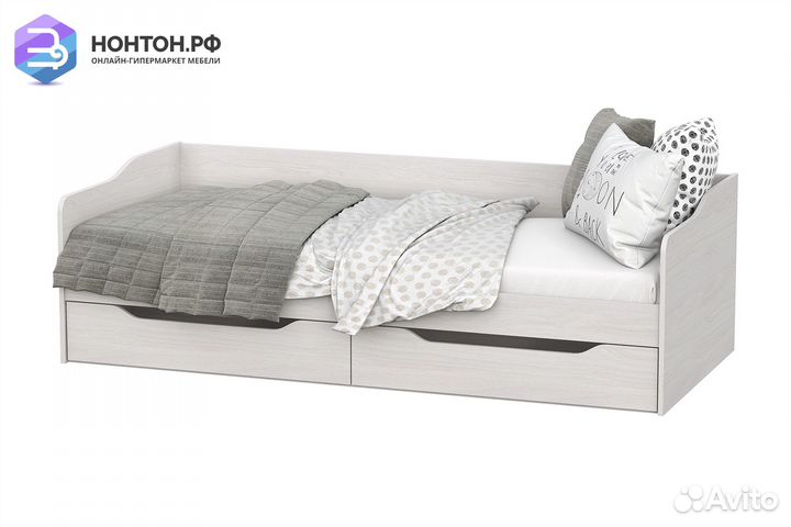 Кровать Флай ясень анкор светлый