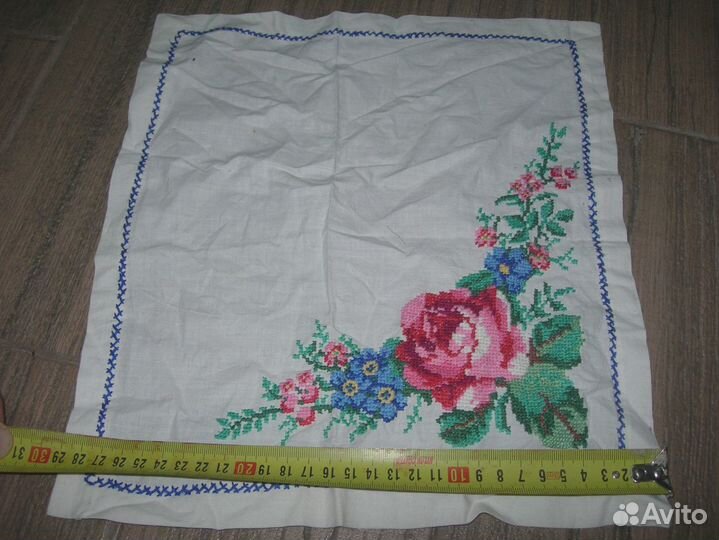 Вышивка М. Горький крестиком для интерьера винтаж