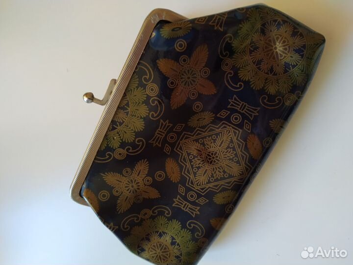 Кошелек-косметичка винтажная с фермуаром