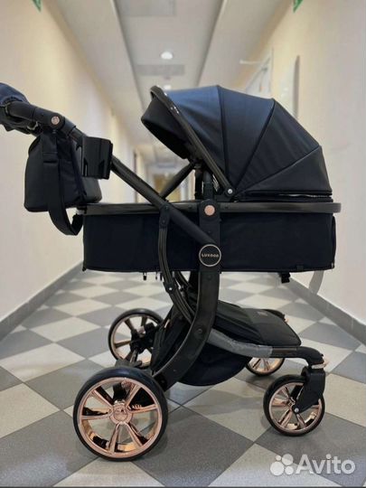 Коляска 3 в 1 эко кожа Luxmom 608 Darex