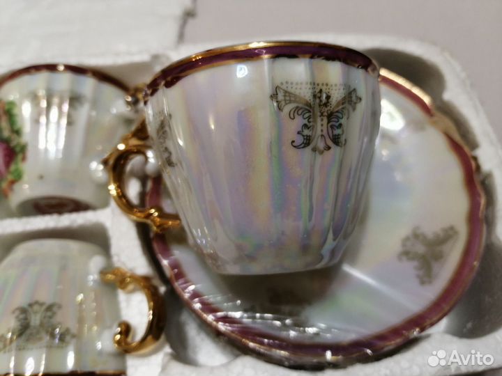 Кофейный сервиз на 6 персон Super Kristal новый