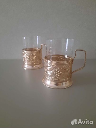 Подстаканник СССР Виноград. Винтаж