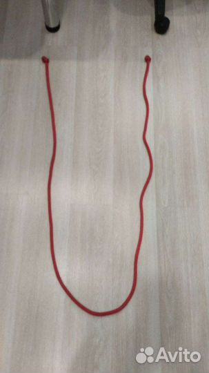 Скакалка красная гимнастическая