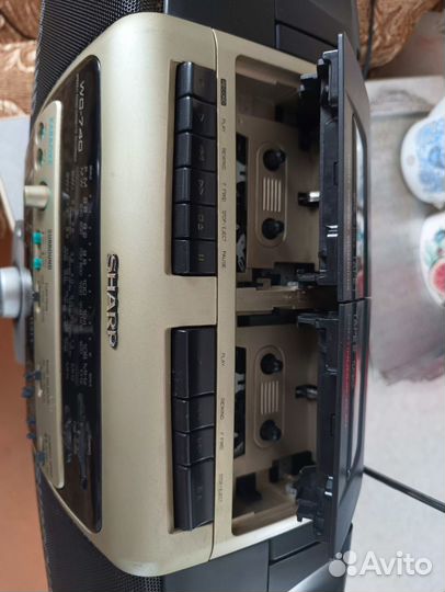 Магнитофон двух кассетный sharp