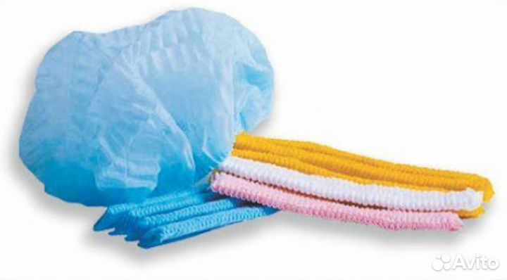 Шапочка шарлотта Одноразовые (цвета в ассортименте