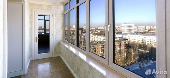 Остекление балконов и лоджий, отделка