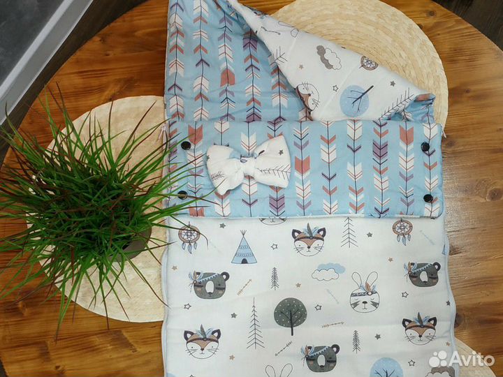 Конверт, Спальный мешок детский новый размер 56-74