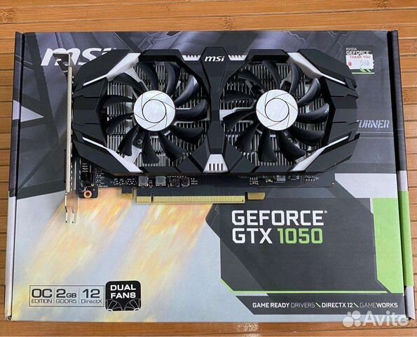 Видеокарта MSI GTX 1050 2 gb купить в Москве | Электроника | Авито