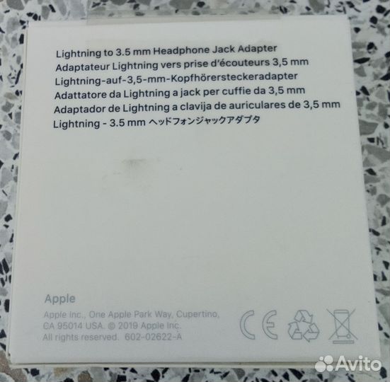 Apple переходник lightning -3.5
