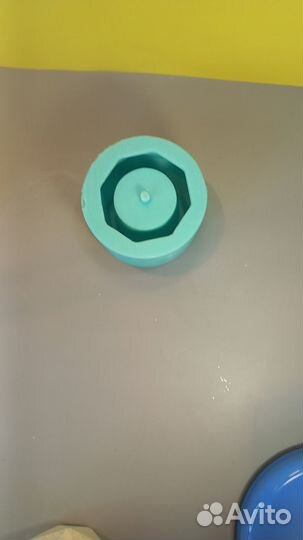 Силиконовая форма кашпо многогранный шар молд