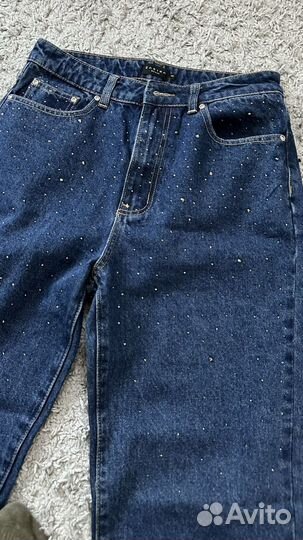 Джинсы zaina co стразами