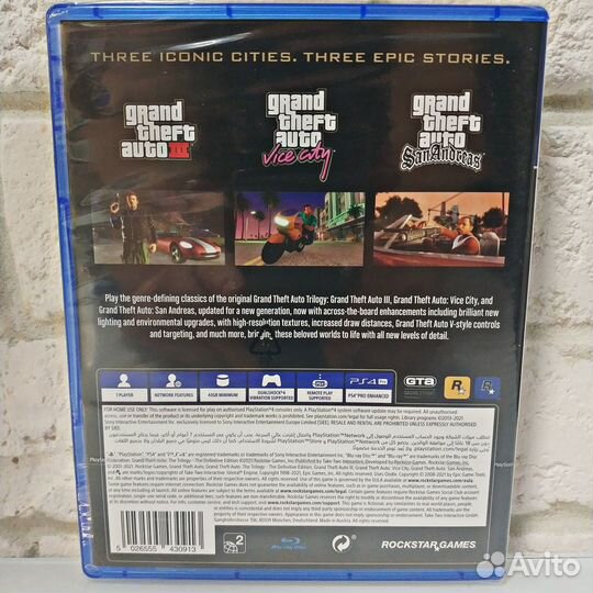 Grand Theft Auto: The Trilogy PS4 новый