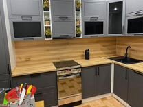 Кухонный гарнитур серый модульный новый