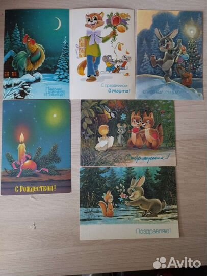 Открытки Зарубина СССР + Пчелы редкие