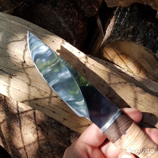 Охотничий нож Рысь (сталь 95Х18 береста)