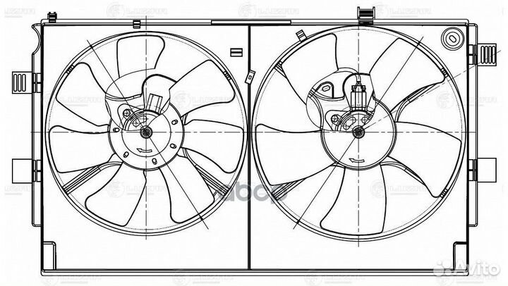 Вентилятор радиатора mitsubishi lancer X 07