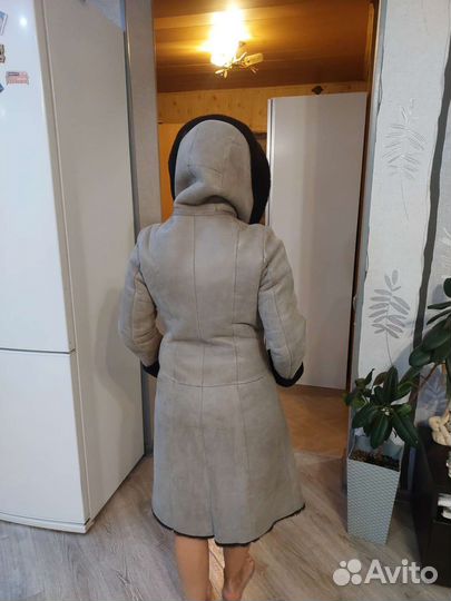 Дубленка натуральная женская 44