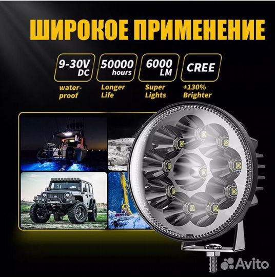 Противотуманные фара 40W Светодиодная LED