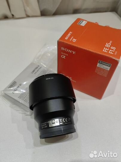 Объектив Sony Fe 85mm f 1.8