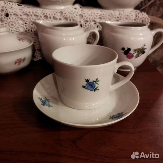 Бокалы, молочники, сахарница Вербилки