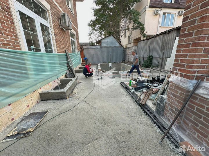 Тротуарная плитка, брусчатка, бордюры, газонная решетка