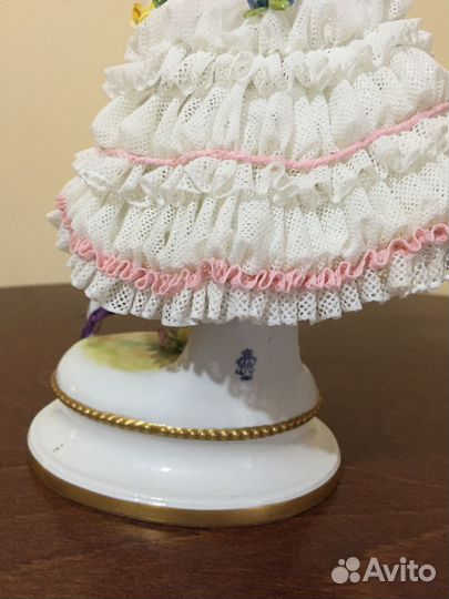 Фанни Эльслер. Кружевной фарфор. Volkstedt