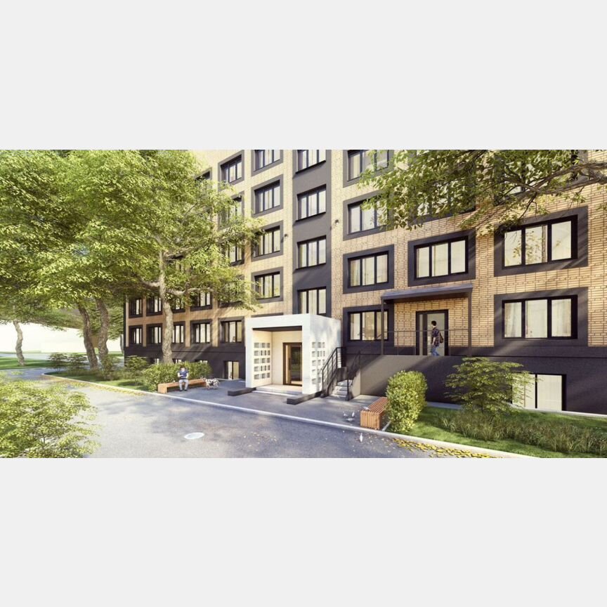 1-к. апартаменты, 34,1 м², 1/5 эт.