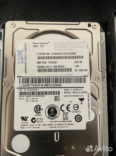 Жесткий Диск IBM 283Gb SAS 74Y6497