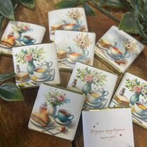 Шоколад с весенним дизайном