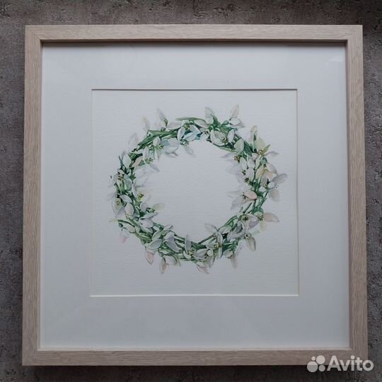 Акварельный венок 
