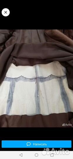 Шуба норковая с капюшоном 50 52 бу