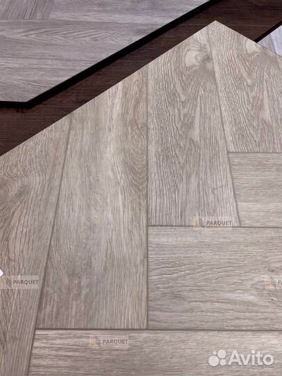 Кварцвиниловый ламинат елочка