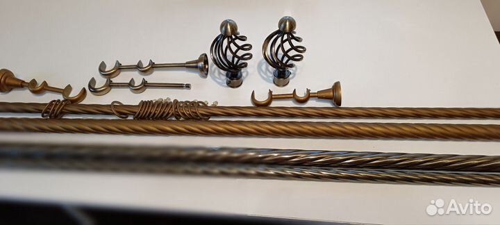 Карнизы для штор двухрядный металлический