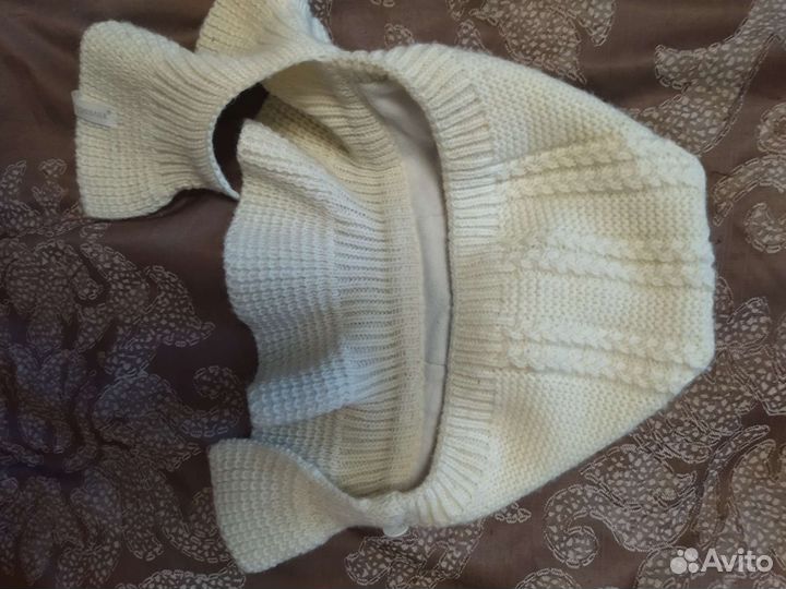 Шапка шлем для новорожденных