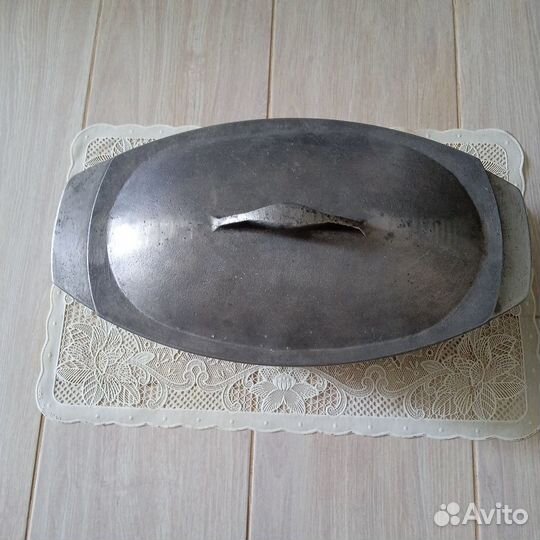 Утятница дюралюминиевая СССР, литой алюмин2 и 4 л