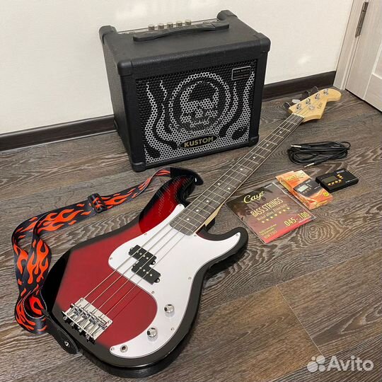 Бас гитара Fabio комбик Kustom