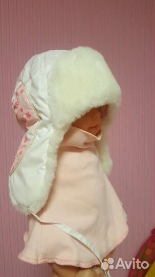 Шапка зимняя для девочки 50-52