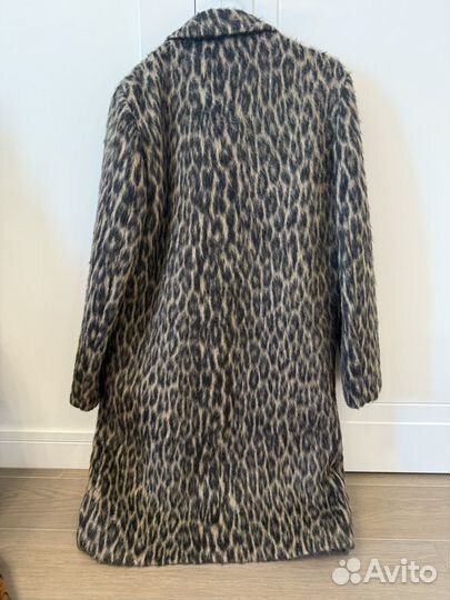 Леопардовое пальто massimo dutti