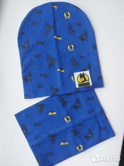 Комплект шапка и снуд для мальчика