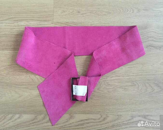 Натуральный ремень из кожи замши