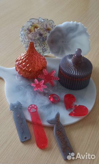 Шкатулки, подстаканники из эпоксидной смолы