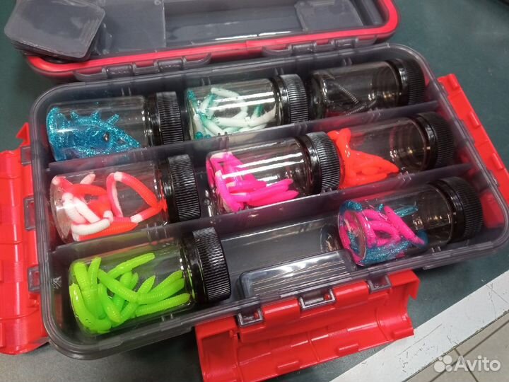 Подарочный набор форелевых приманок DWorm 8 банок