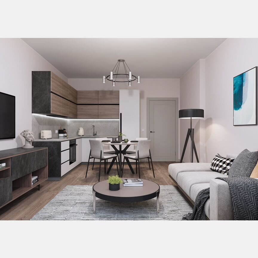 2-к. квартира, 51,6 м², 15/17 эт.