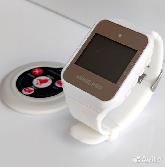 Кнопка вызова официанта Слим в ассортименте, часы