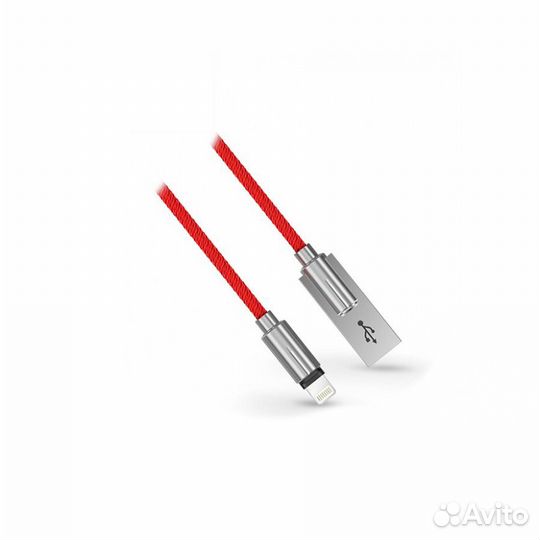 Кабель Devia Storm Zinc Alloy Lightning - Red