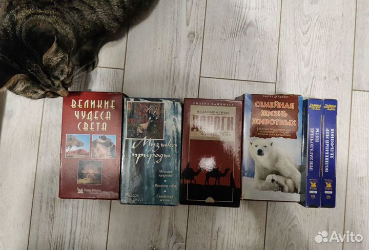 Видеокассеты VHS образовательные 14 шт