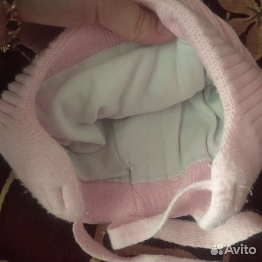 Шапочка для девочки 2-3-х лет