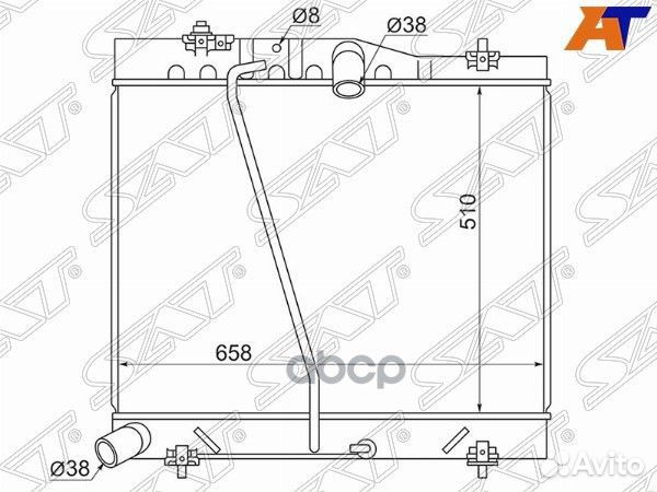 Радиатор Toyota Hiace 04-20 / Regius Ace 04-13
