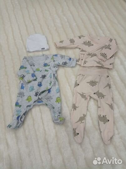 Детские вещи пакетом от 0 до 6 месяцев